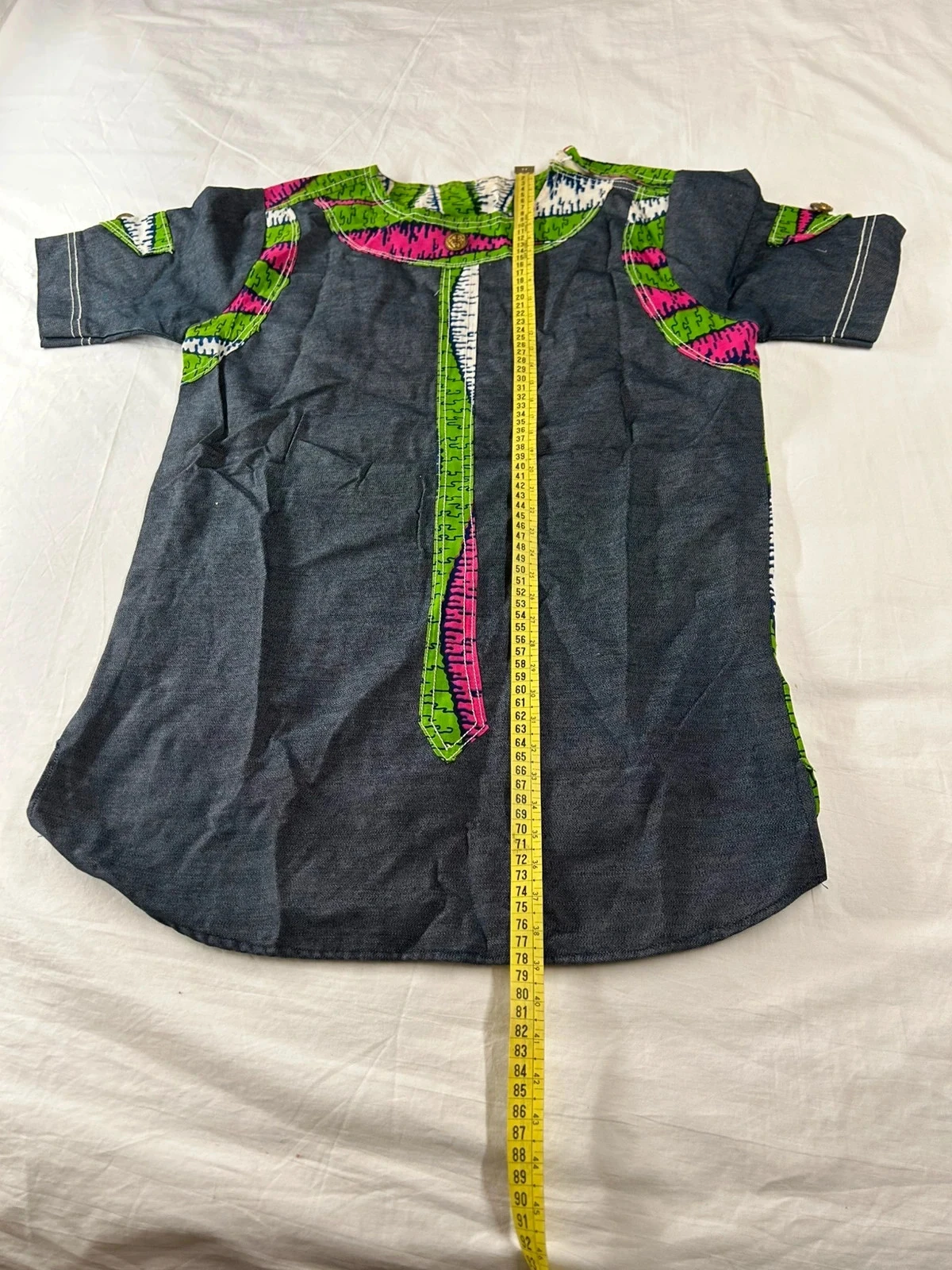 Vintange traditionele jurk met veelkleurige print – photo 7